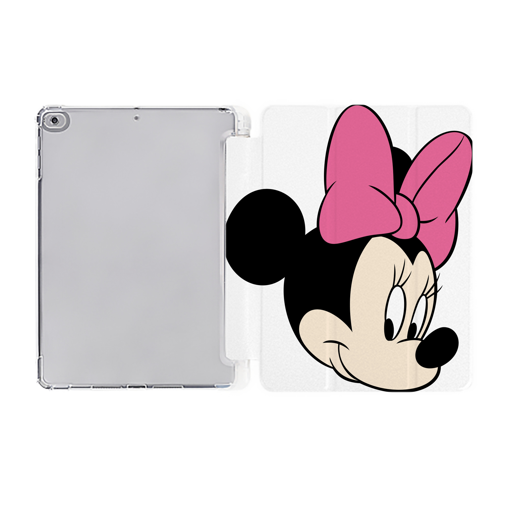 ミッキーマウス Mickey Mouse IPad ケース ペン収納付き 三つ折りスタンド PUレザー×シリコン 対応機種9.5/10.5/10.9インチ